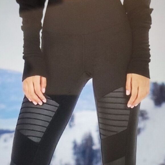 Alo yoga  high waist mesh motto leggings size small - Picture 1 of 8